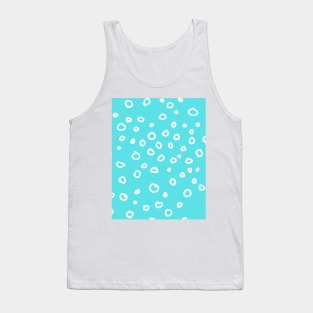 Abstract boho white bubble pattern Tank Top